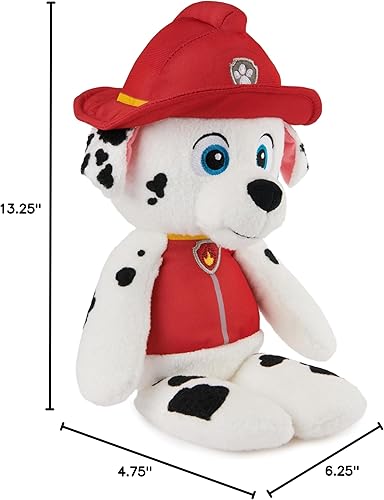 Miniatura 10 de GUND PAW Patrol - Peluche oficial de Marshall Take Along Buddy, animal de peluche prémium para edades de 1 año en adelante, rojoblanco, 13 pulgadas