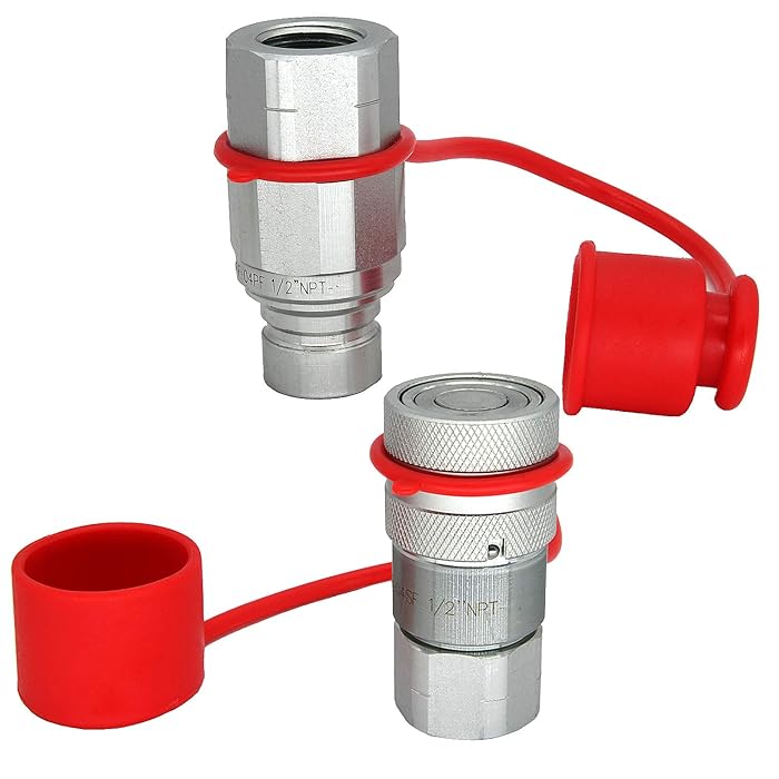 Buy 1/2inch Skid Steer Bobcat Flat Face Hydraulic Quick Connect