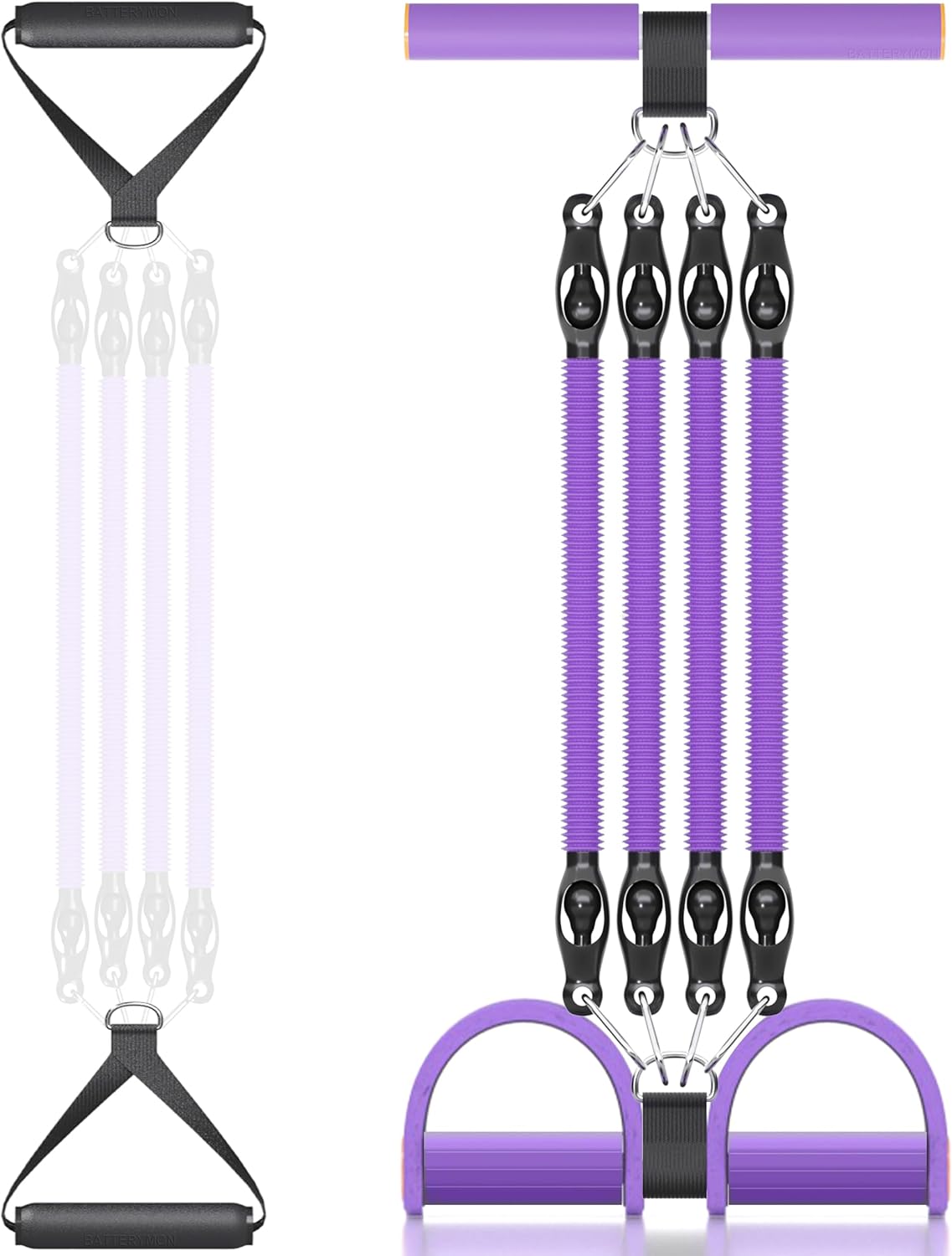 Sit-up Resistance Bands Exercise Equipment for GYM Yoga Home Workout, Multi-function Fitness Pull Rope for Arm Leg Back Butt Waist Shoulder Thigh Abdomen Exerciser Stretching Training Physical Therapy