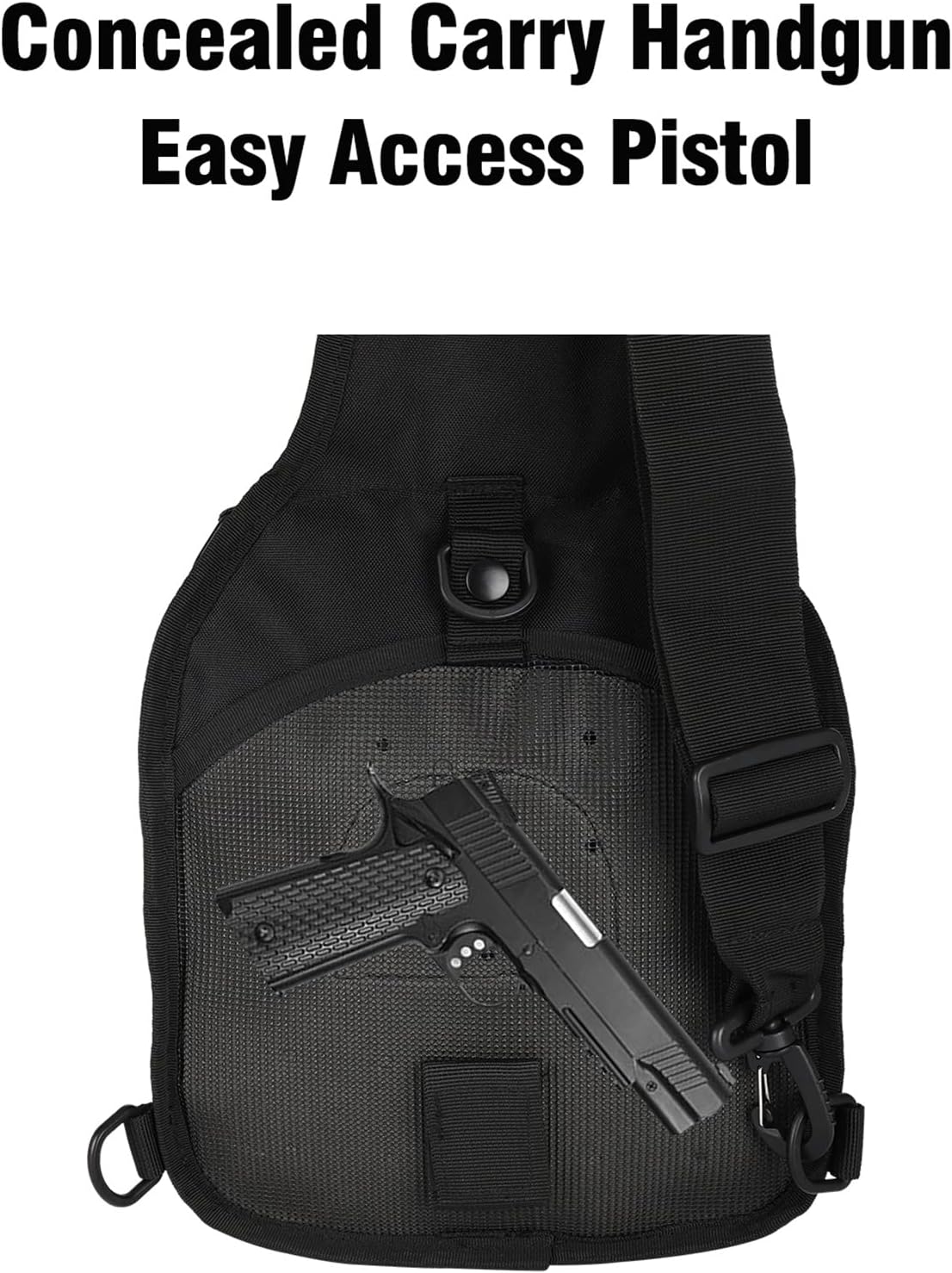 BOMTURN Tactical Backpack-1000D Waterproof Military Backpack/Laser-Cut/CCW Bags Sling Bag Tactical Satchel Shoulder Bag Men - Image 6