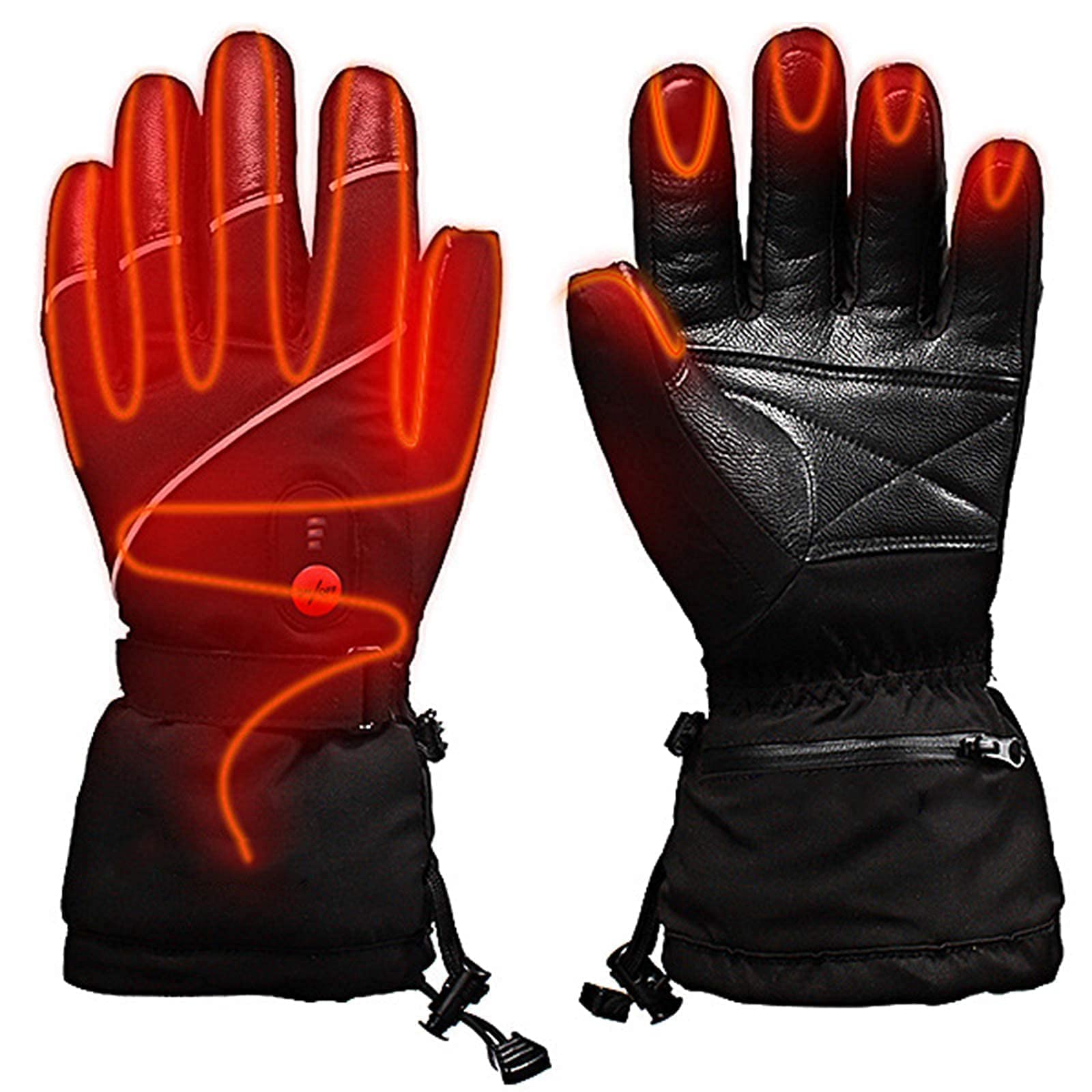 Gants chauffants pour écran tactile avec batterie 7.4V gants de neige hiver vélo