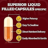 Vista 5 de DHT Blocker para hombres Suplemento de vitaminas para el crecimiento del cabello con palma enana americana y biotina – Regreso del cabello