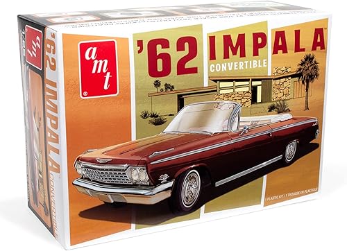 AMT 1962 Chevy Impala Convertible 125 Modelo Kit