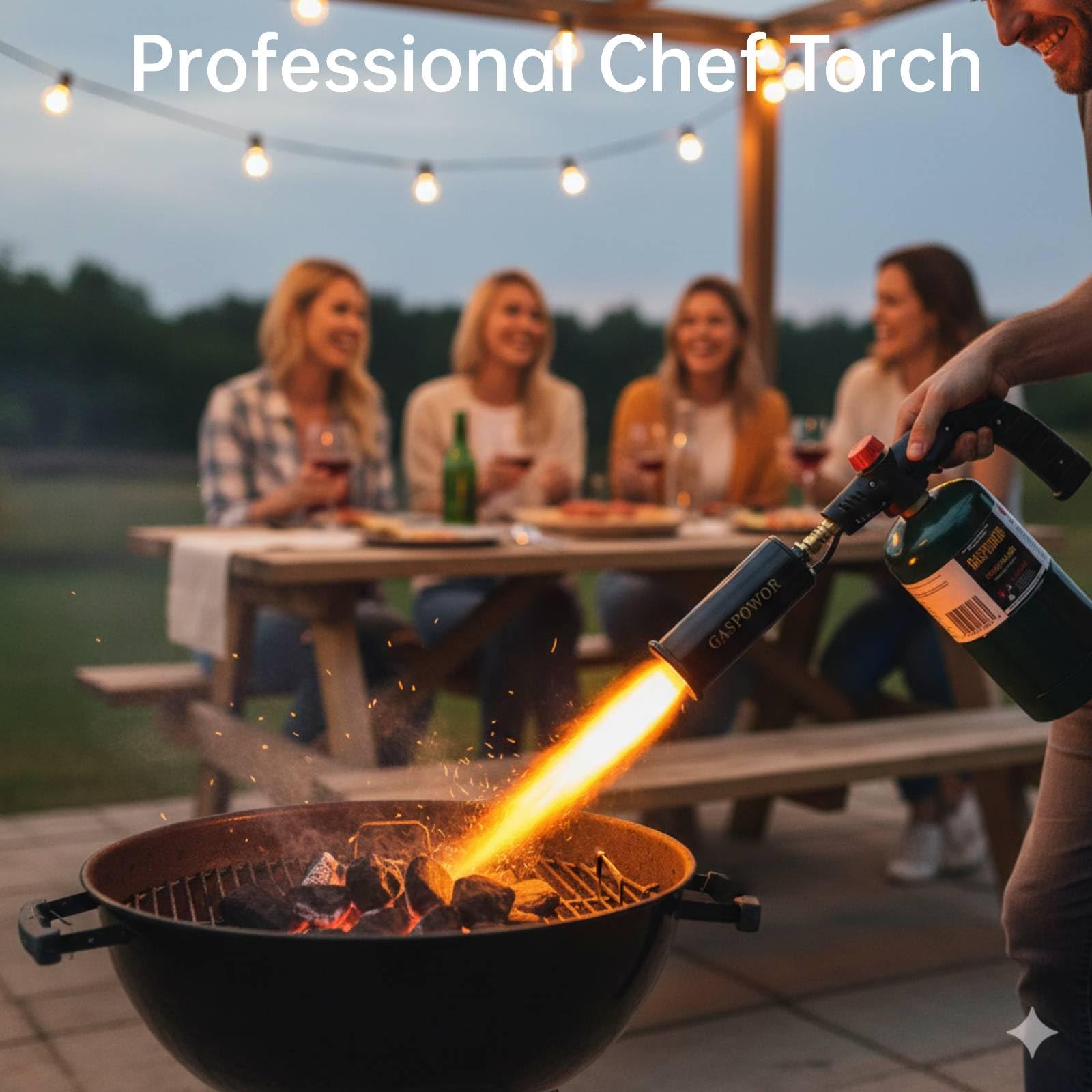 Antorcha de parrilla, encendedor de carbón, antorcha de propano, arrancador de fogata, linterna de cocina, pistola de antorcha de propano, arrancador de carbón (combustible no incluido)