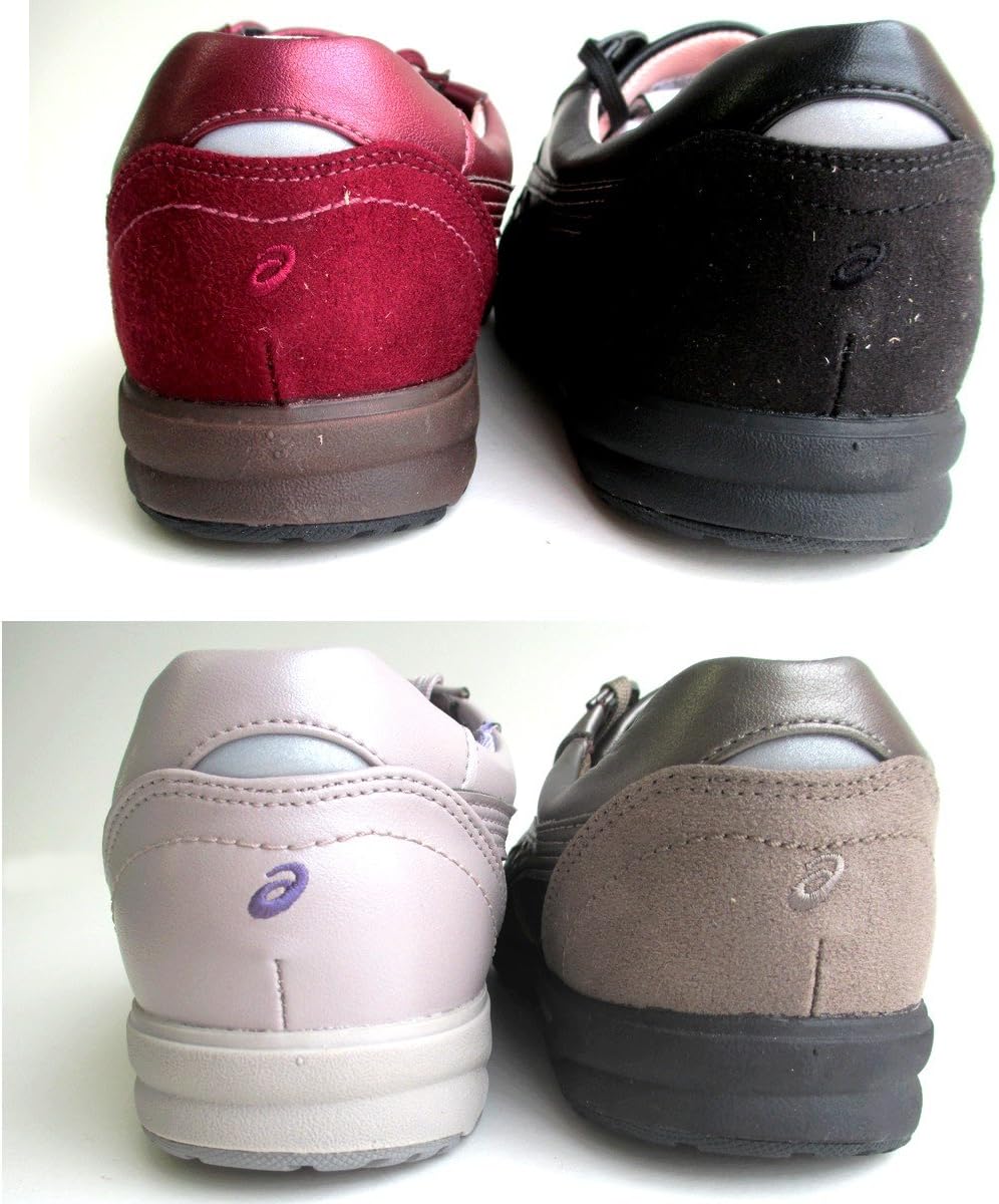 [アシックス] ライフウォーカー TDL500 ニーサポート200 レディース レースアップ ウォーキングシューズ 仕事靴 リハビリ シニア用シューズ 履きやすい Ｏ脚サポート 履き口ストレッチ 幅広 (23.5cm, ローズピンク(18))