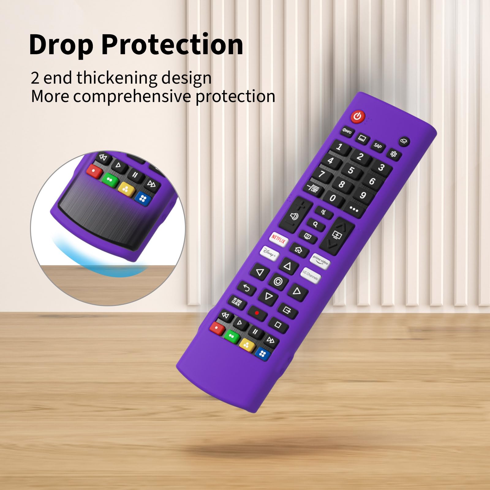 Lot De 2 Étui De Protection En Silicone Pour Télécommande Lg Akb75095307-Akb75375604-Akb74915305