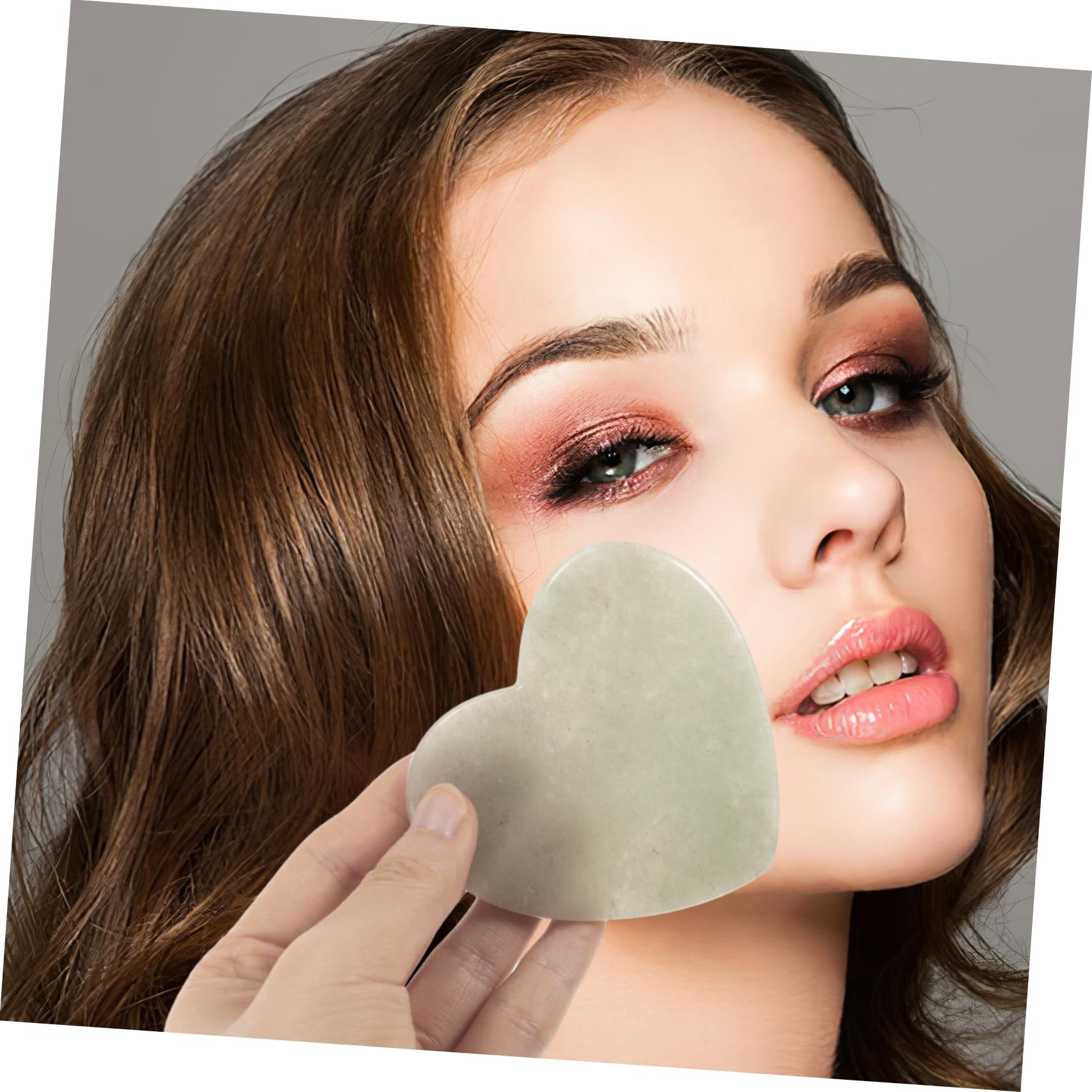 Baluue 5stücke Gua Jade Gesichts-massagewerkzeug Natürliches Jade-gua Für Gesicht Und Hals Hautstraffung Faltenreduktion Vielseitig Einsetzbar Elegantes Design Perfektes Beauty-tool