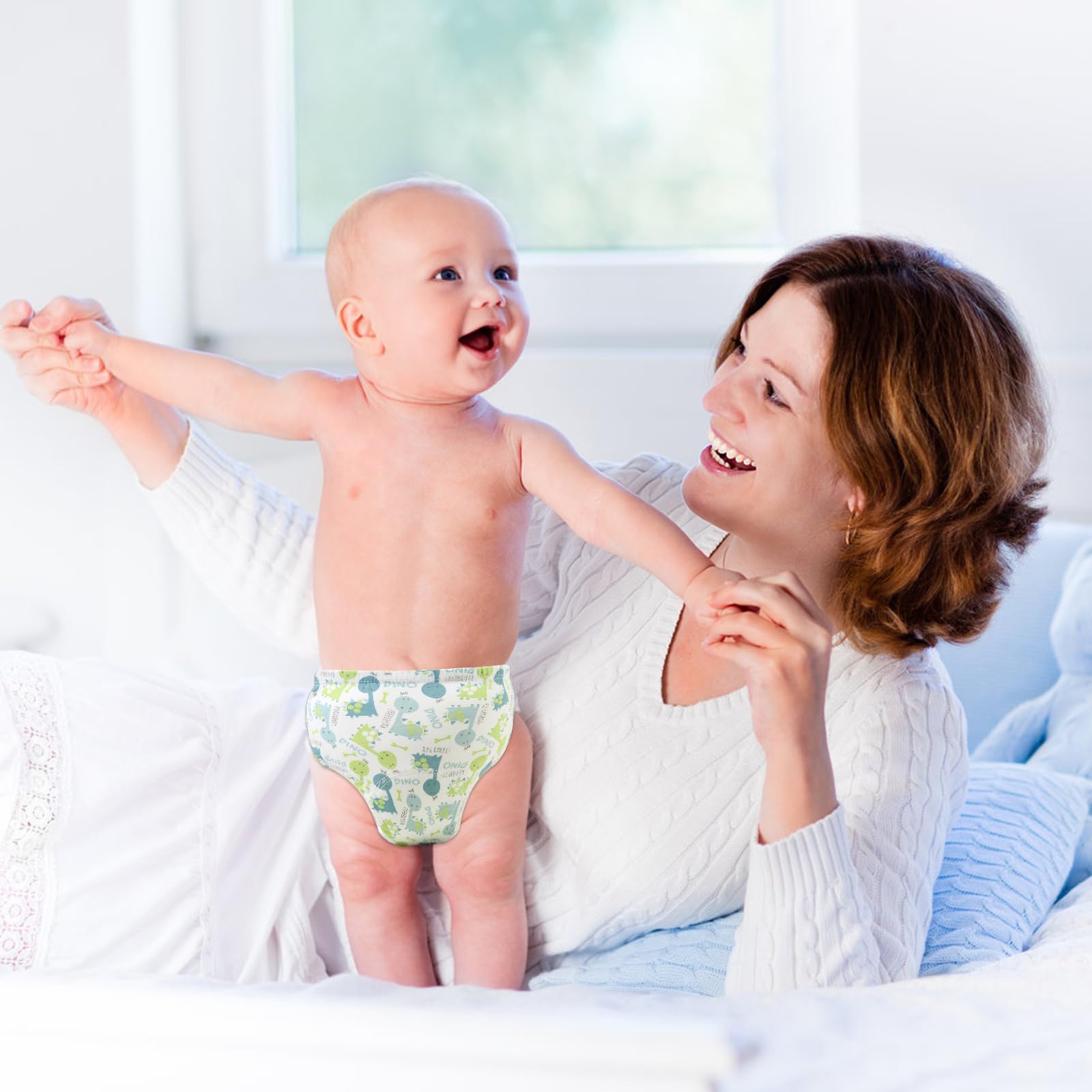volumoon 6 Stück Baby Trainingshosen Töpfchen, Trainerhosen Kleinkinder, trainingsunterhose Kinder, Waschbare Trainingshose Jungen und Mädchen 2-6 Jahre, 100% Baumwolle Atmungsaktiv (110,13kg-20kg)