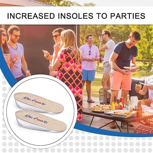 Miniatura 6 de Dr.Foot - Plantillas para aumentar la altura, inserciones de cojín de talón, inserciones de elevación de talón para discrepancias de longitud de