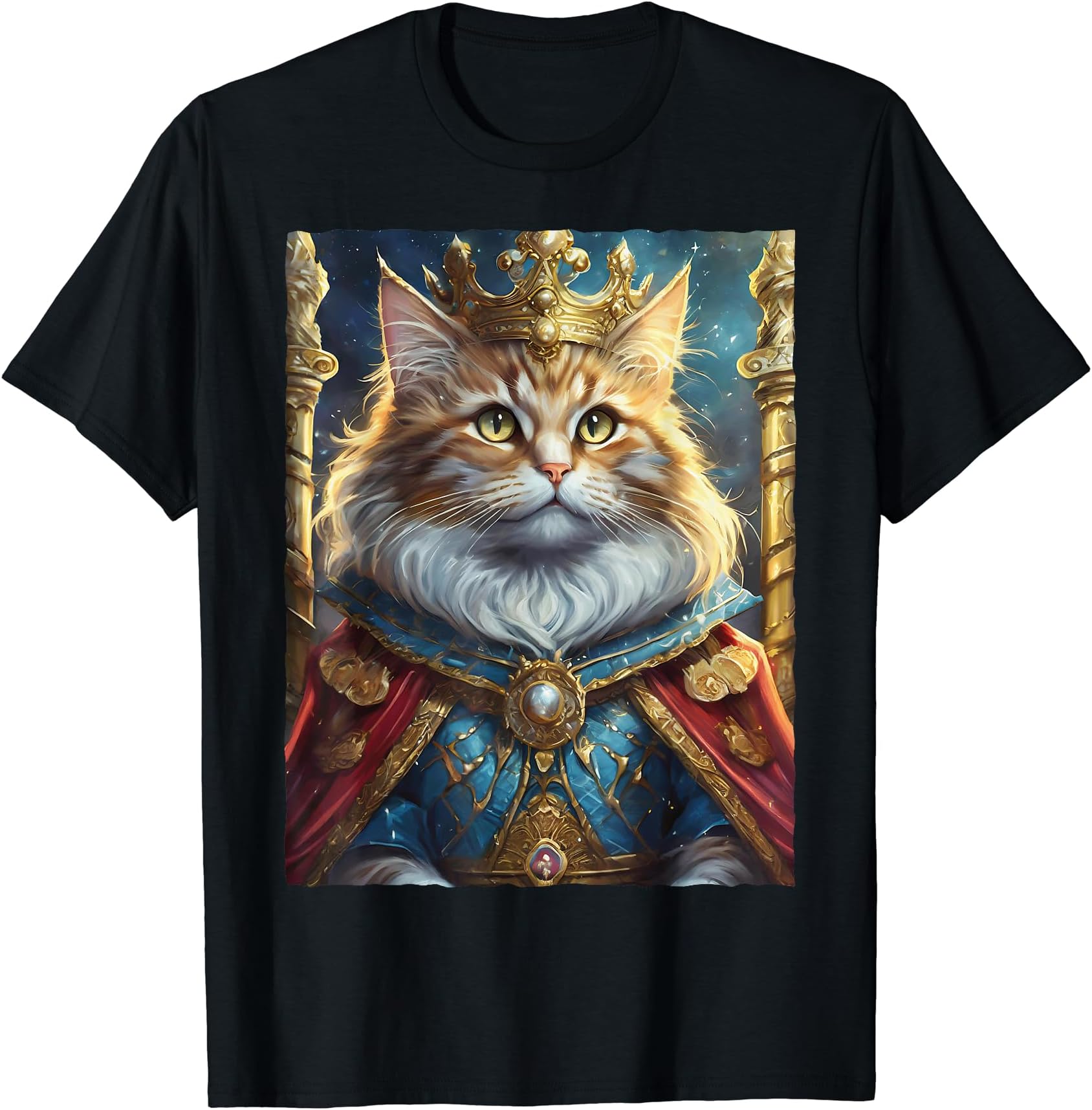 Funny King Cat T-Shirt