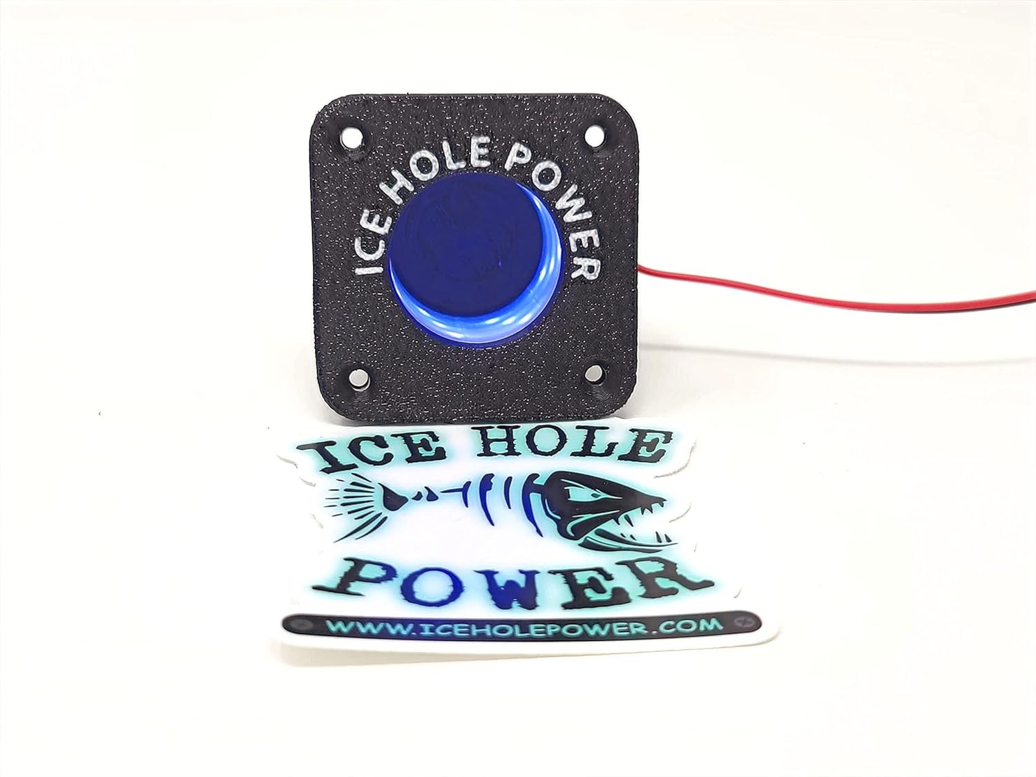 Ice Hole Power Glow Cup - The Original Ice Fishing Flush Mounted Glo Ring for Charging Jigs