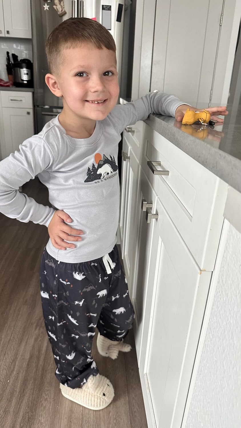 Gerber baby-boys 2-piece Pajama Set (Long-sleeve Cotton Top & Loose-fitting Pants) - Image 2