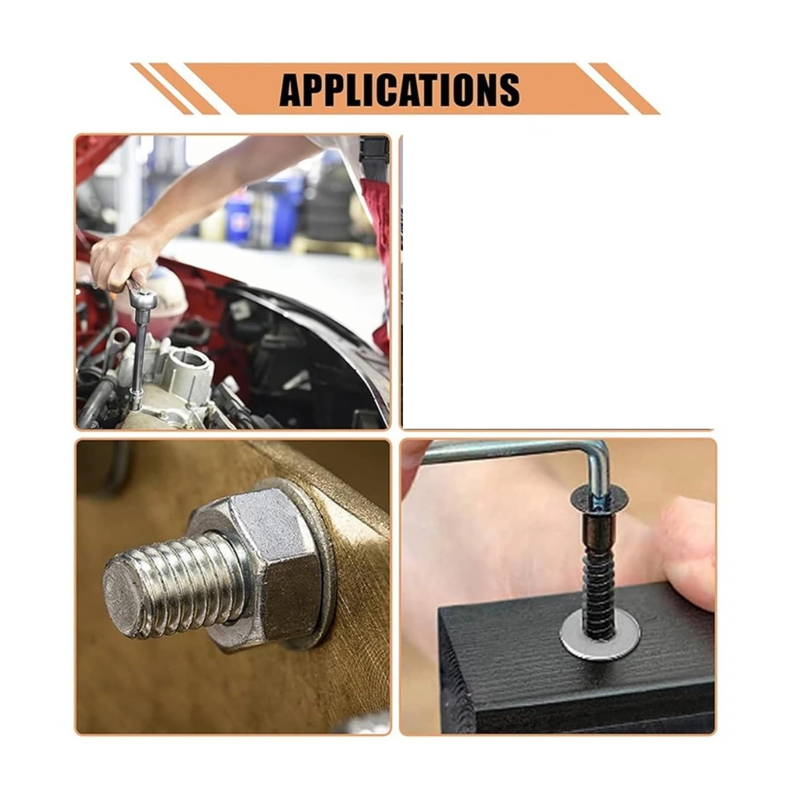 100/900Pcs Rondelles M2-M10 Inox