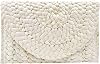 ストロークラッチバッグ レディース 夏 ビーチ 封筒 ハンドバッグ 織財布 ストローショルダーバッグ 財布, Beige, One Size