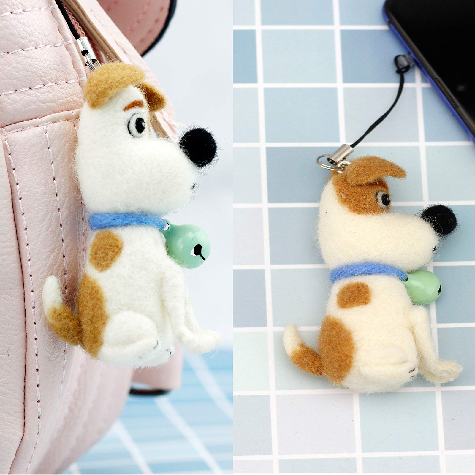 Produktbild von Generisch 4 Stück Wollfilz-Mäuse-Set, DI Y Wollfilz Projekte, Wolle- Nadelfilz-Anfänger-Kits, Lustige Tierwolle-Nadelfilz-Kit, Kreative Mäusepuppen-Bastelsets Für Erwachsene Und Anfänger