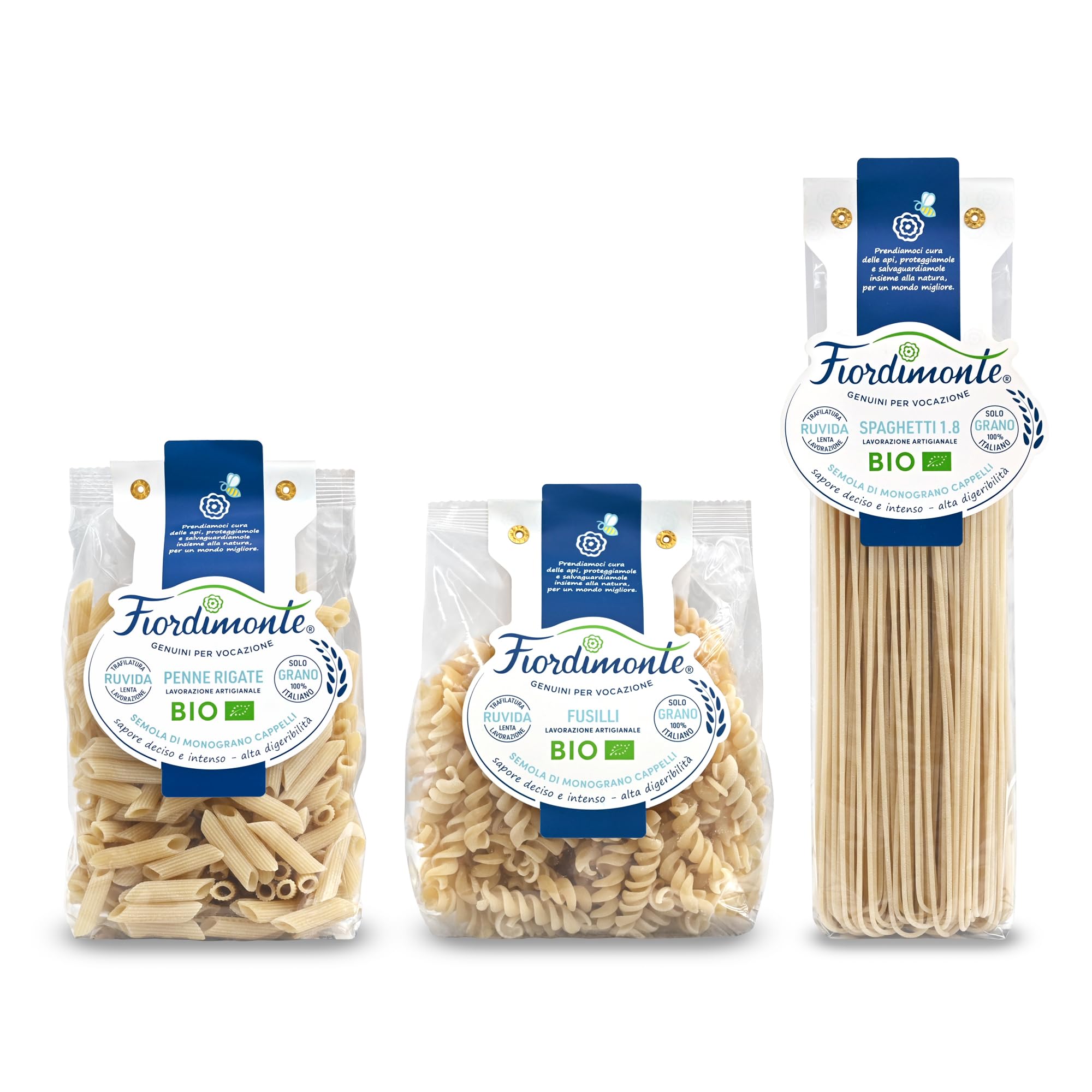 Senatore Cappelli Pasta Originale dal 1915 Grani Antichi, Italiano 100% Artigianale Trafilata al Bronzo a Bassa Temperatura (7x500g)