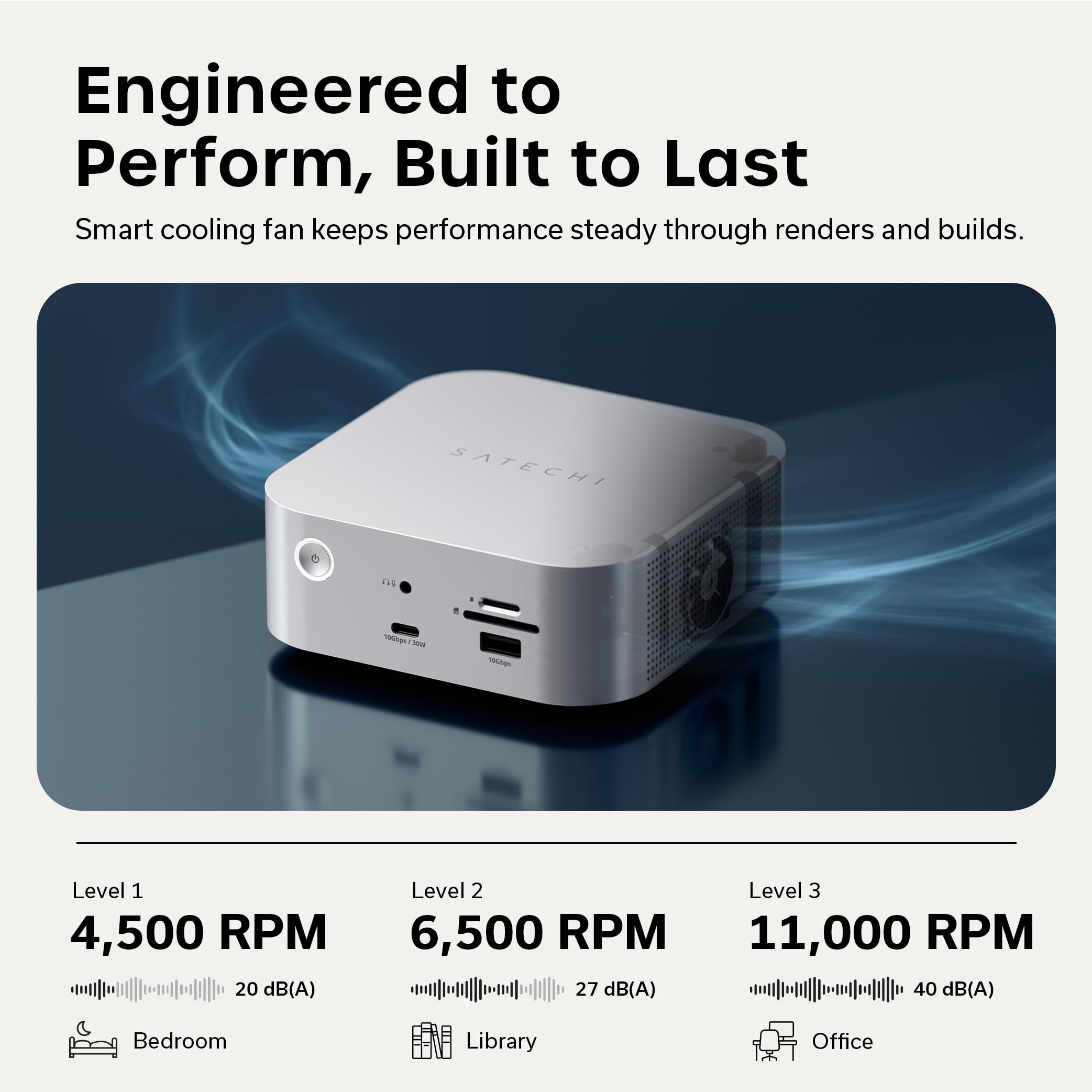 Satechi Thunderbolt 5 CubeDock with Built-in NVMe SSD Enclosure