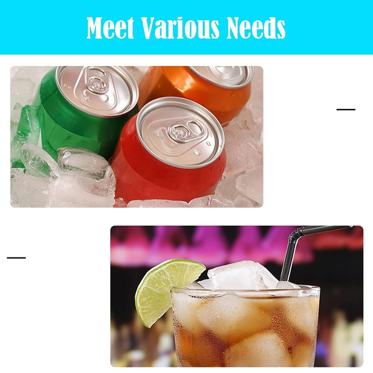 Portable Ice Maker Machine for Countertop, Self-Cleaning Ice Cube Maker with Ice Scoop & Basket, 40KG/24H, Compact & Easy to Use for Home & Party