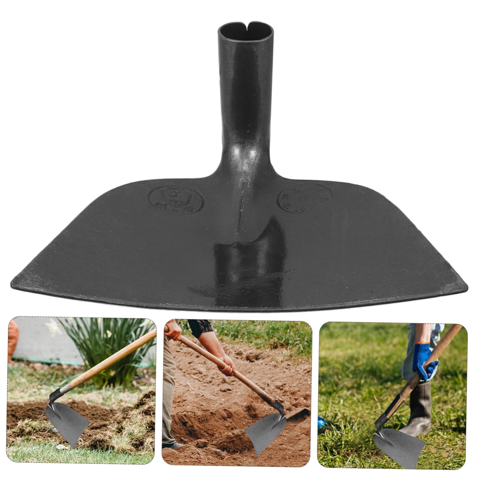 Agricoltura Attrezzi Pala da Zappatura in Manganese Steel di Alta Durezza, Design Allargato, Attrezzi Orto per Lavori di Aratura e Cura del Terreno