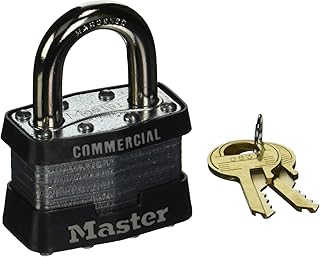 Master Lock 470-1DCOM No. 1 Laminated Steel Pin Tumbler Padlocks, 5/16
