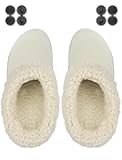 Endoto Fuzzy Liner Inserts for Crocs Clog, Replacement Warm Fur Fluffy Lining Socks for Croc(Beige)