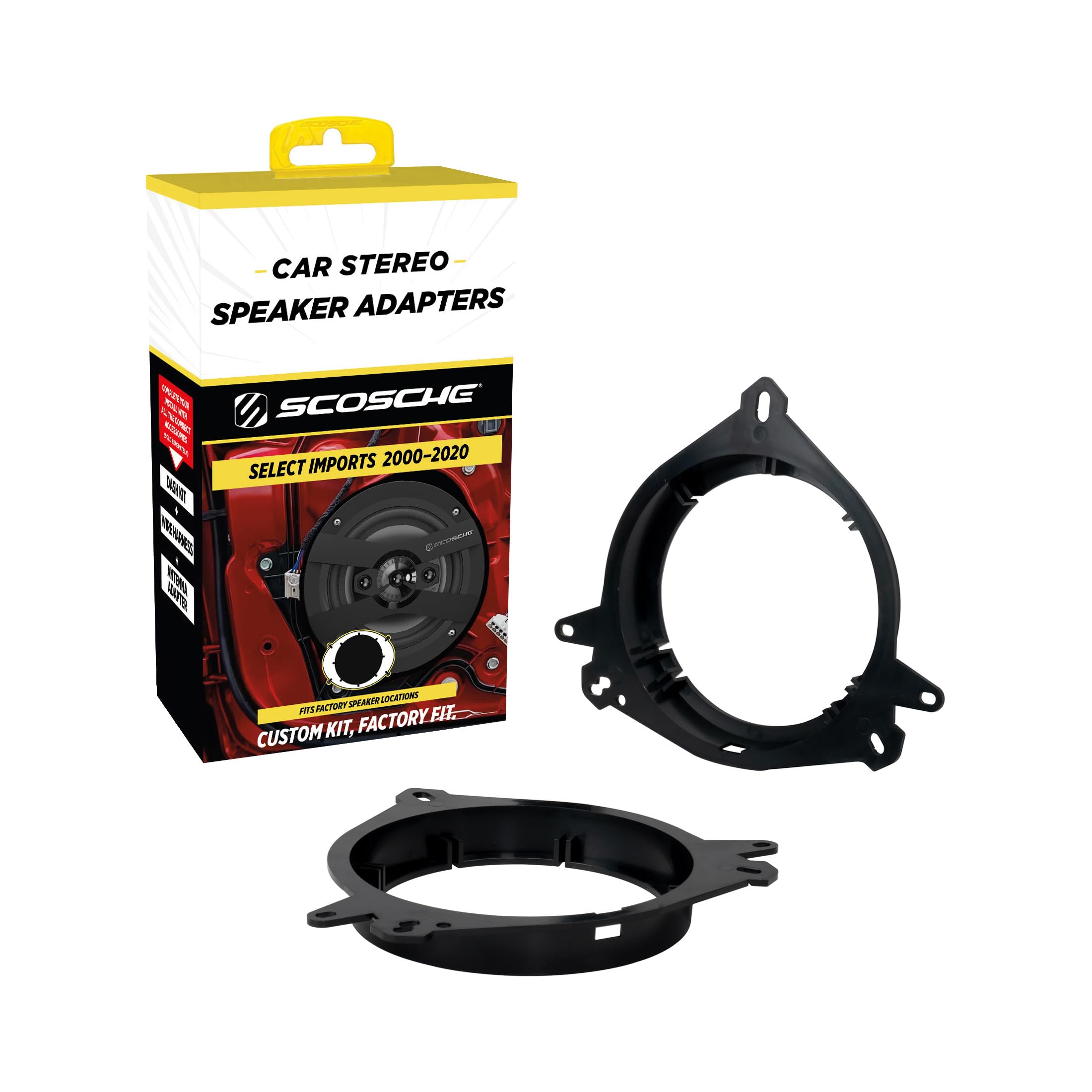 Amazon.com: Scosche SAT6 5.25-6.5” Speaker Adapters Compatible