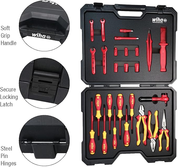 Kit de Herramientas Aisladas Wiha 91890 26 Piezas para EV e Híbridos, 1000V VDE miniatura 12