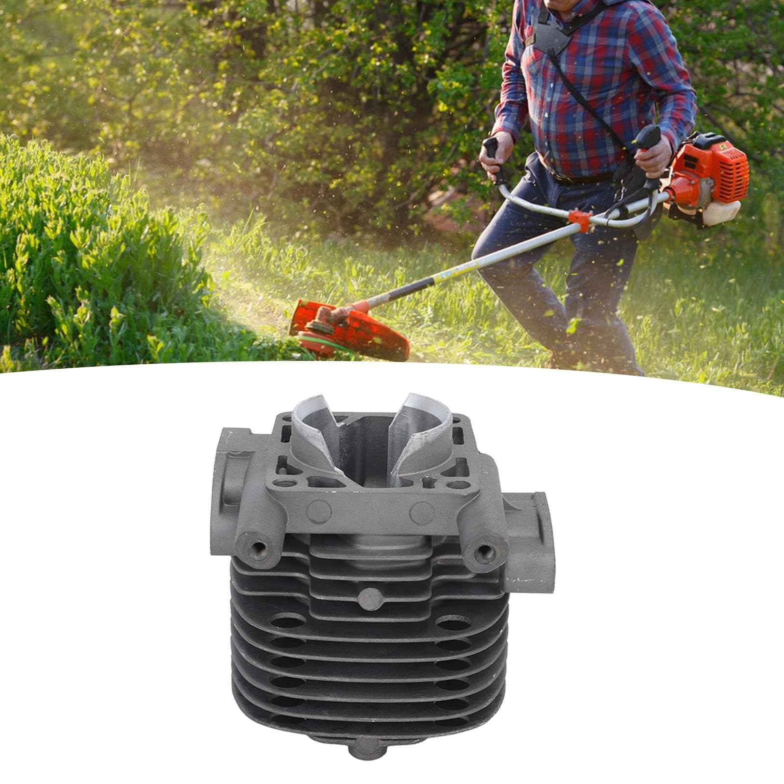 Kit pistone Cilindro da 36 mm Lega di Alluminio Durevole Alta compatibilità per utenti di decespugliatori