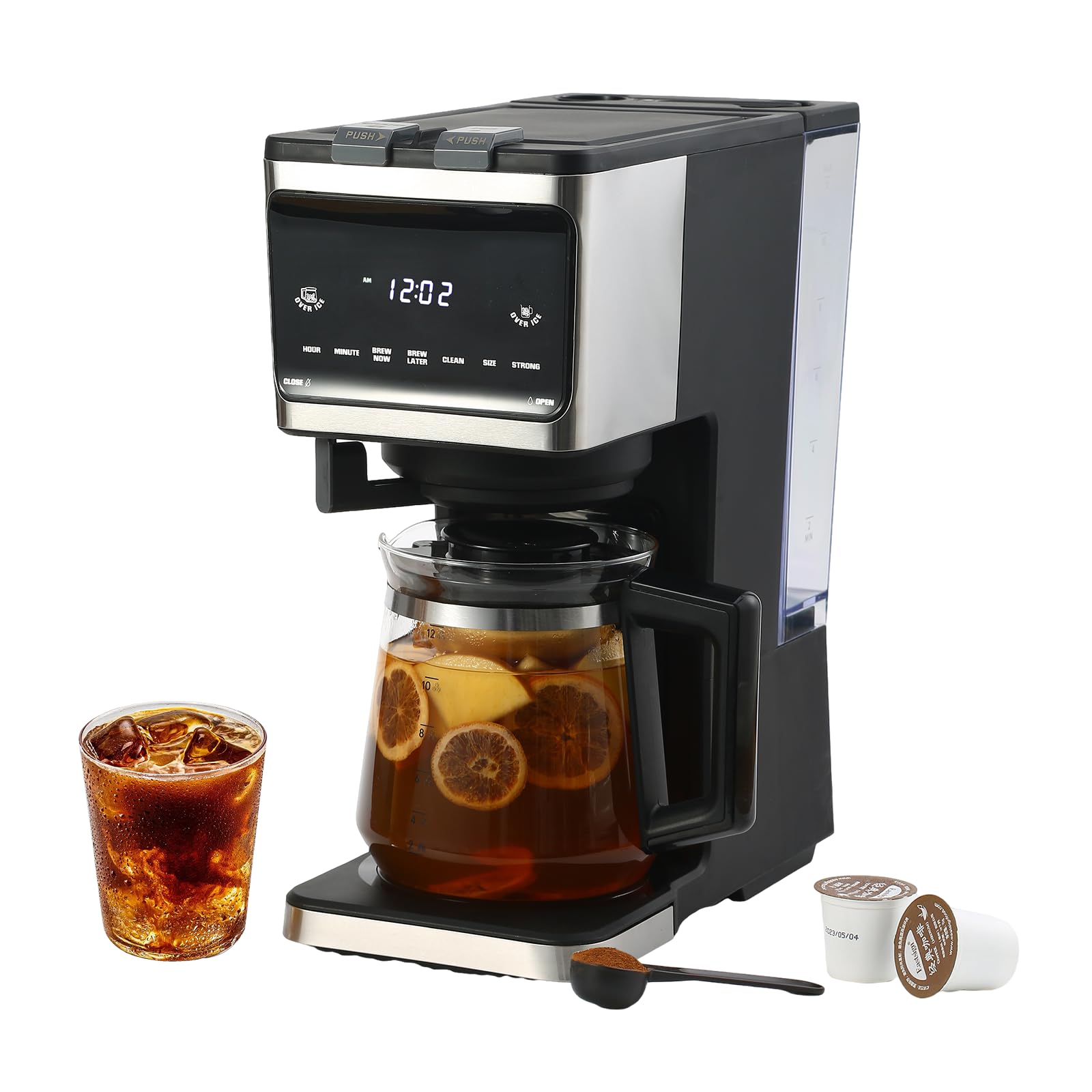 Amazon.com: Sykaffe 3 in 1 Single Serve Coffee Machine,12-Cup