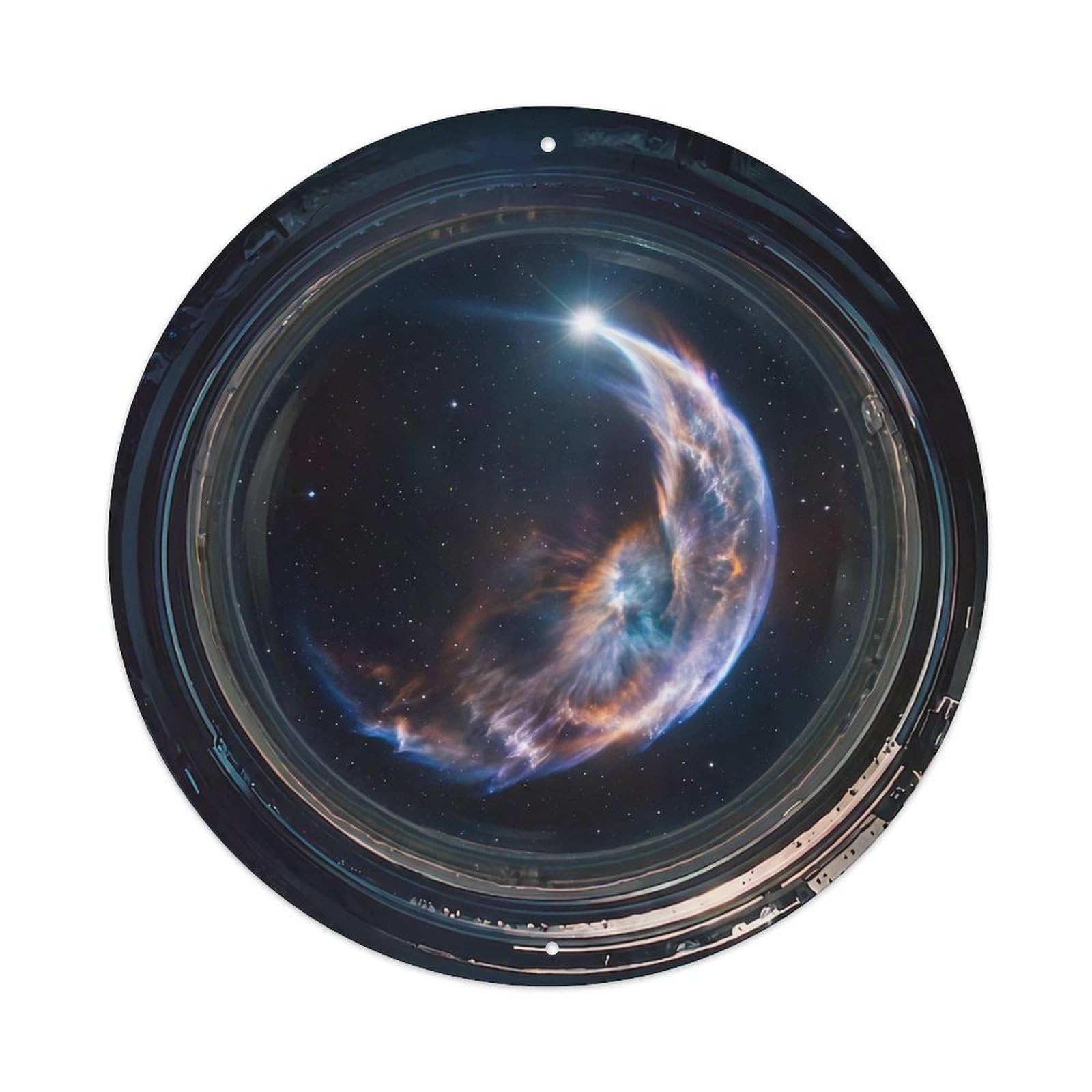 Bow Shock Nebula View Metal Tin Sign