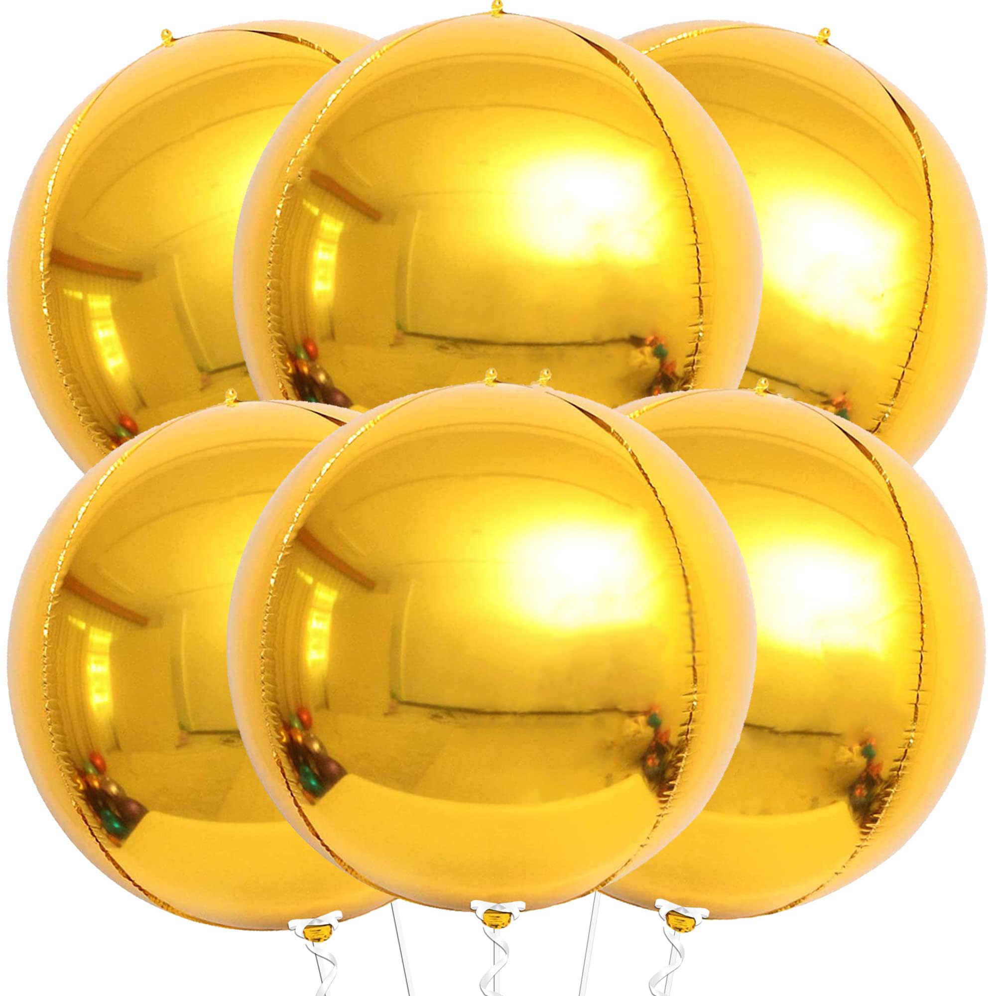 Palloncino Mylar Tondo 18'' 45 cm Oro Metal