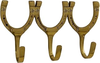Tack Room Studio Brass Horseshoe Hook (Brass)