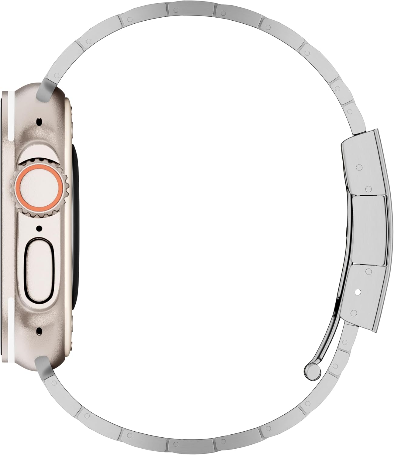 LDFAS Compatible for Apple Watch Ultra 3/2 Band 49mm,Series 11 46mm Titanium Metal Watch Strap with Double Button Clasp for iWatch Bands Compatible for Apple Watch 10/9 45mm 44mm Bands