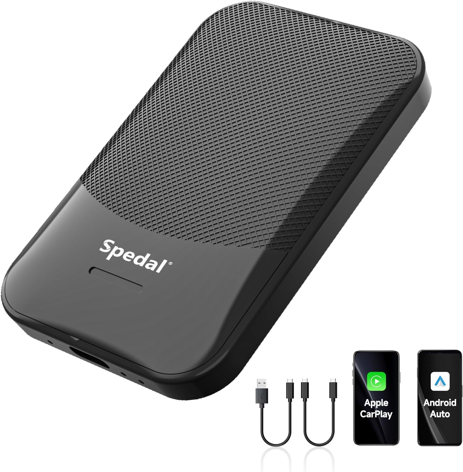 Spedal Wireless CarPlay & Android Auto Adapter UK, Plug & Play, Convert Wired to Wireless, Compatible with Factory Wired Systems from 2017