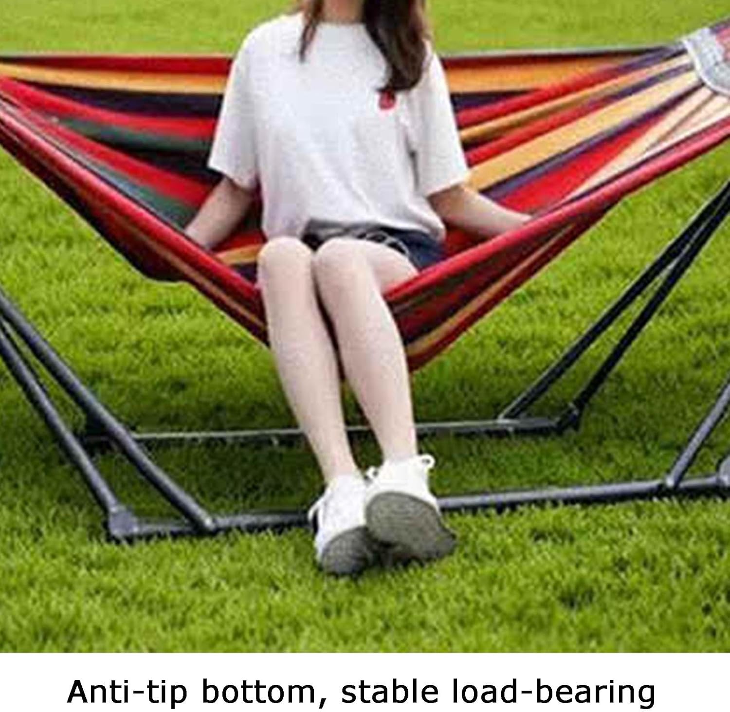 ハンモックスタンド 組み立て簡単 スイングスタンド 3段ギア調節