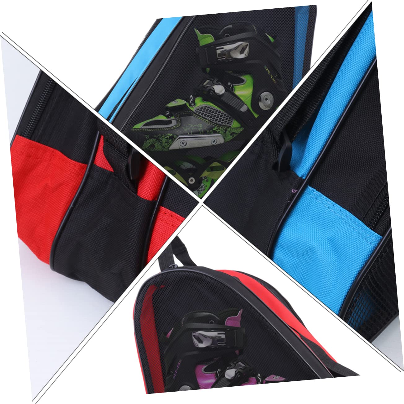 BRIGHTFUFU 2pcs Roller Skating Storage Bag Oxford Cloth Skates Bag Skating Accessories