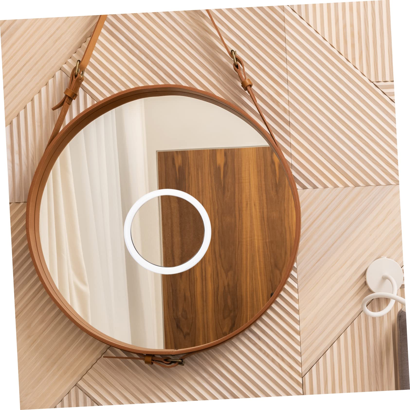 POPETPOP 3pezzi Specchietto Da Trucco Con Ventosa Ingranditore Per Dettagli Di Bellezza Per Viaggi e Uso Quotidiano Design Elegante e Compatto