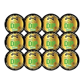 TeaZA Herbal Energy Pouches, Nicotine Free Tobacco Free Smokeless Alternative Snuff, Made with Green Tea Caffeine Dip Pouches, Peppermint (12 Pack)