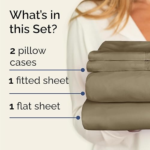 Vista 412 de Juego de sábanas Split King de 7 piezas, sábanas transpirables y refrescantes, sábanas de hotel, bolsillos profundos, ajuste fácil, suaves y sin
