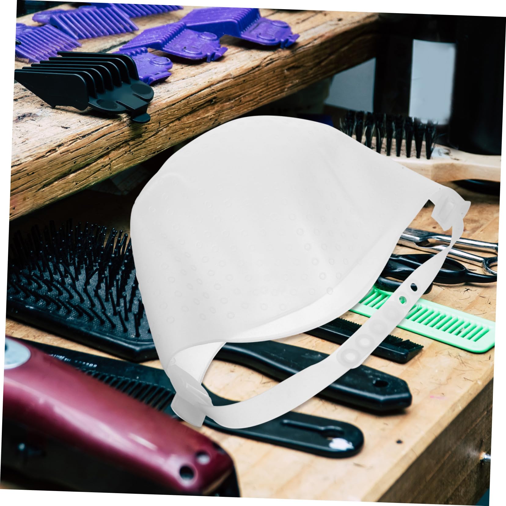 2 Piezas Gorro de Silicona para Mechas Reutilizable y Práctico para Teñir Material Seguro para Peluquería y Casa Accesorio Profesional para Coloración de Cabello