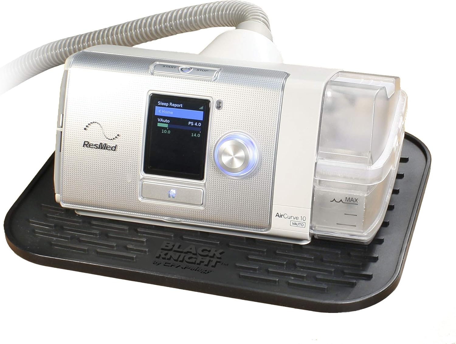 CPAPology Black Knight Plus Protector Mat | Protect Bedside Table Against Water Spills, Heat Damage, Vibration and Scratches | for CPAP or Humidifier : Health & Household