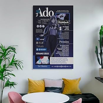 Amazon.co.jp: アド Ado 人気 音楽 歌手 ポスター (12) クール