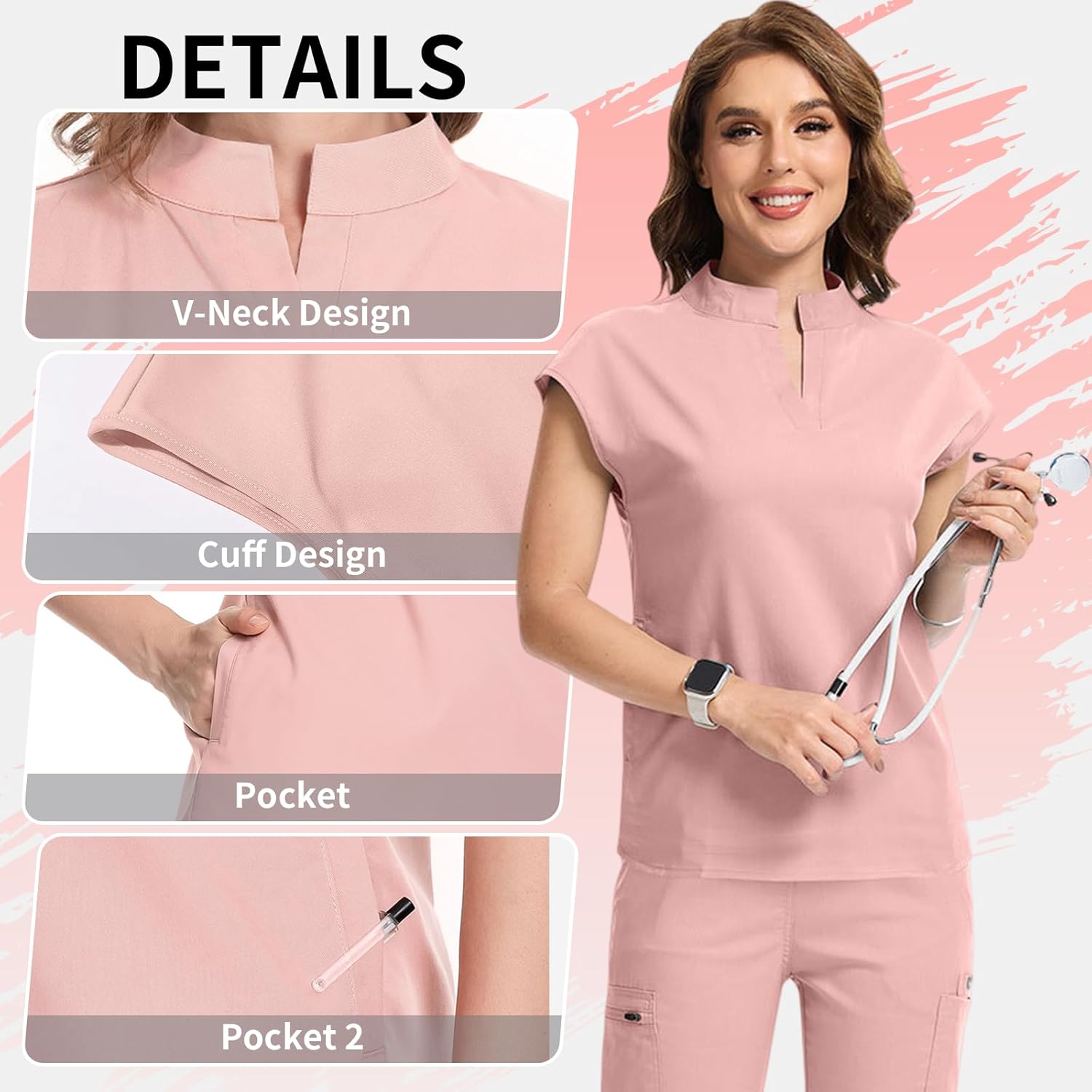 Essentials Scrubs,Scrub for Women Set,Unisex scrubs Medical Uniform,Women's Medical Suit,Unisex Workwear