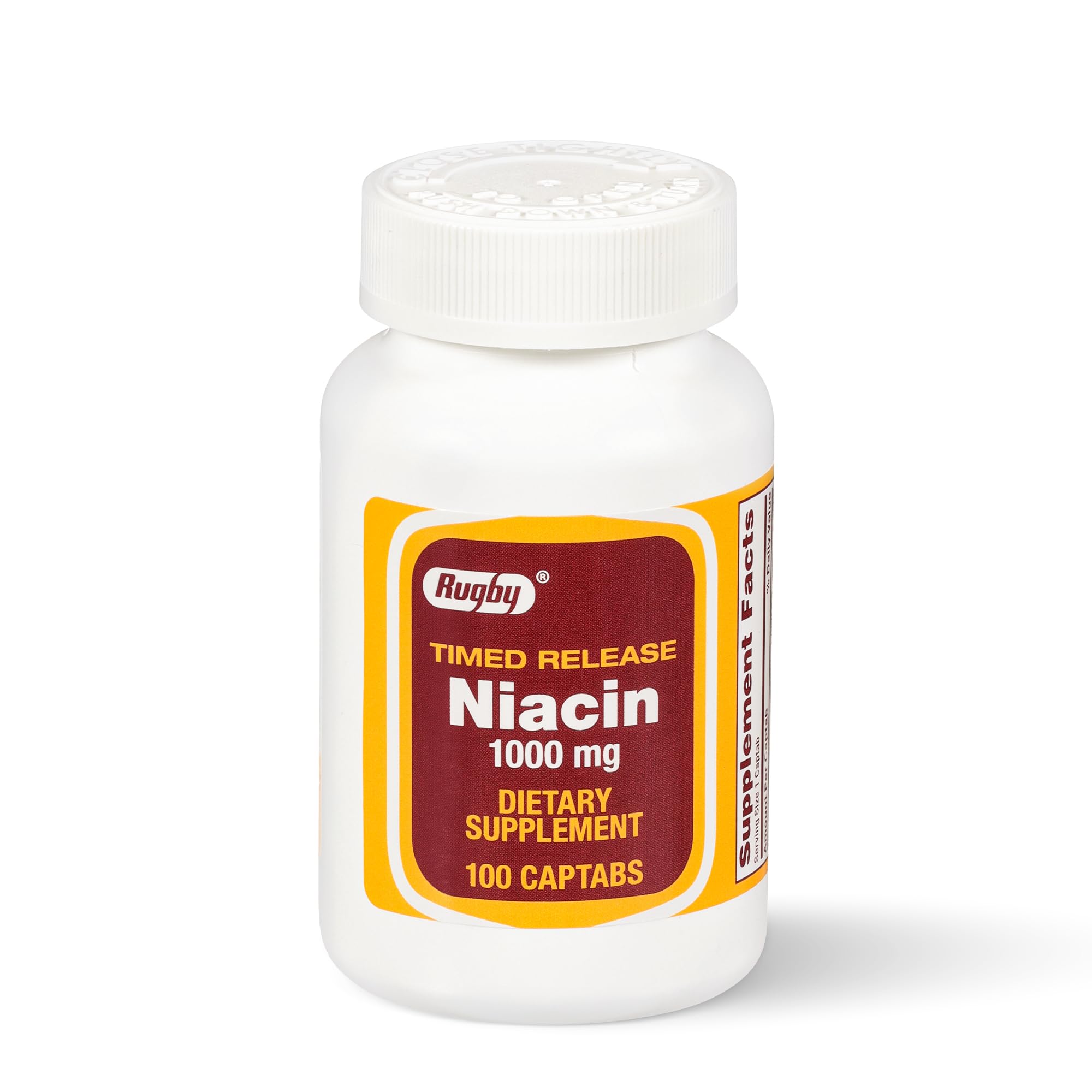 RUGBY LABORATORIES Niacin Time Release 1000mg 100ct