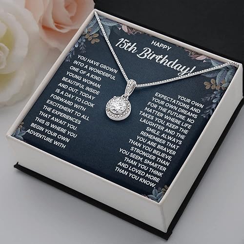 Miniatura 6 de FG Family Gift Mall Regalos de quinceañera para una niña de 15 años, regalos para cumpleaños de 15 años, ideas de regalo para adolescentes, collar