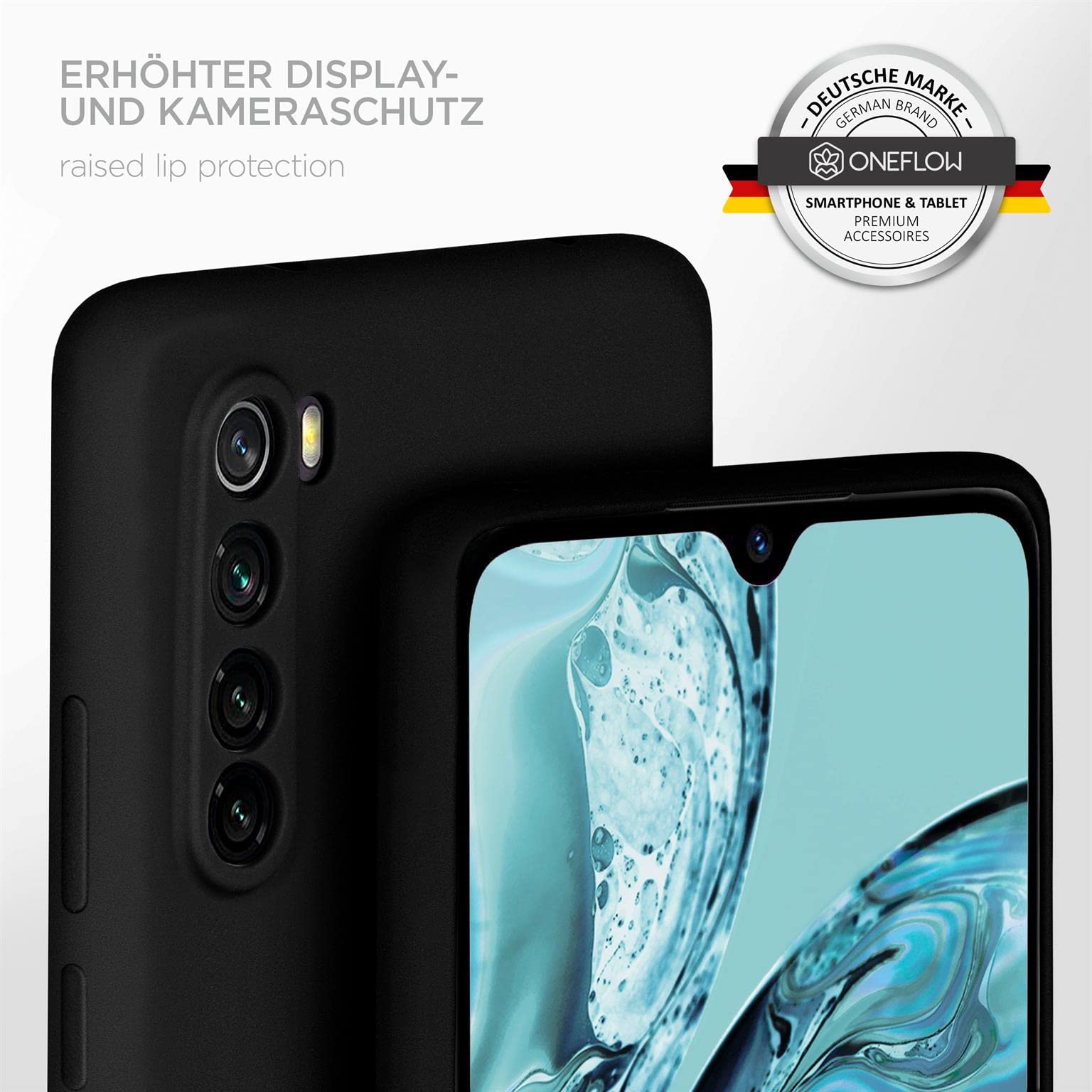 BigBen Connected, cover per Xiaomi Redmi Note 8T Folio con porta carte e porta video, nero