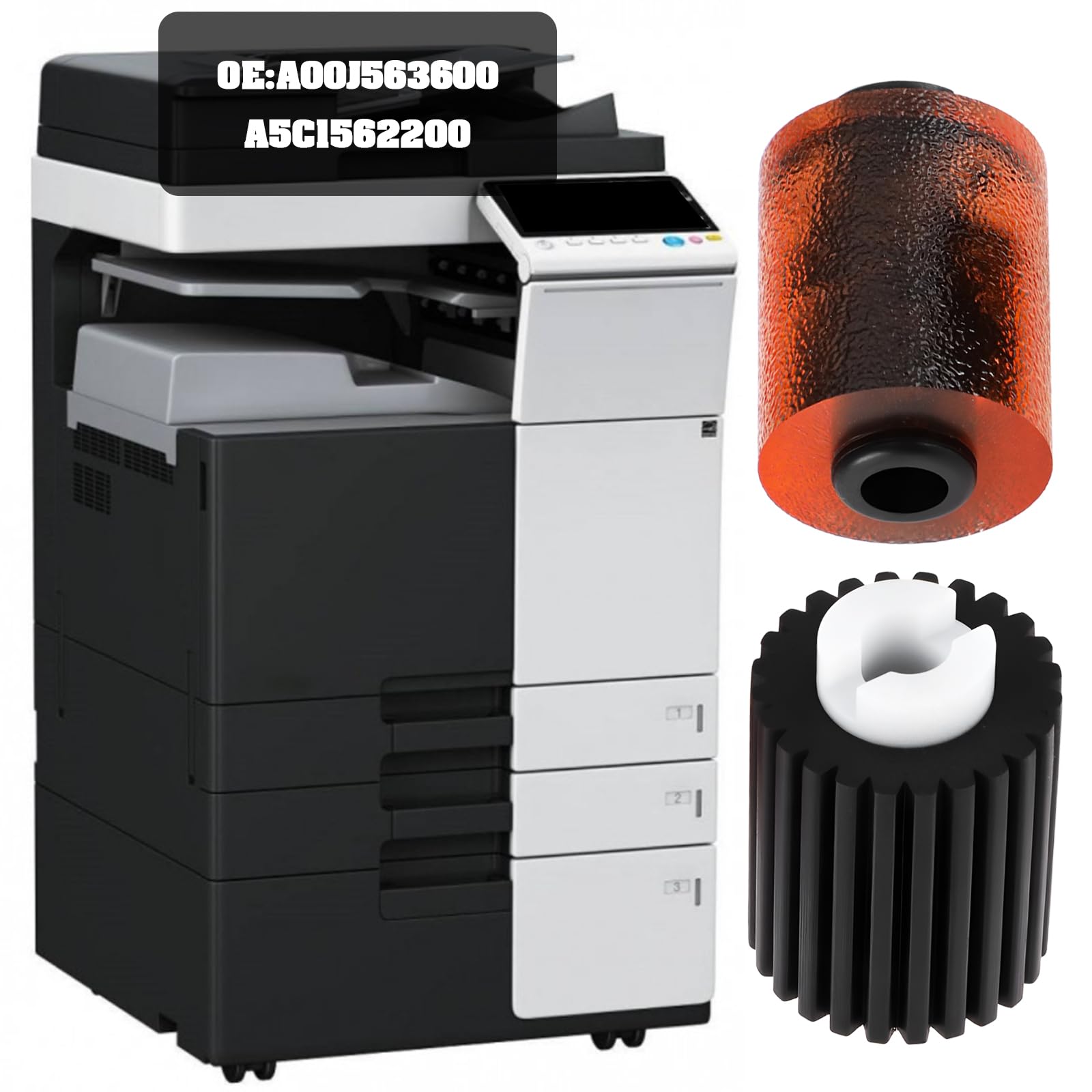 Create idea 1Set Rullo Di Prelievo E Alimentazione A00J563600 A5C1562200 Compatibile Con Konica Minolta Bizhub 554e C220 C224 C224e C280 C284 C360
