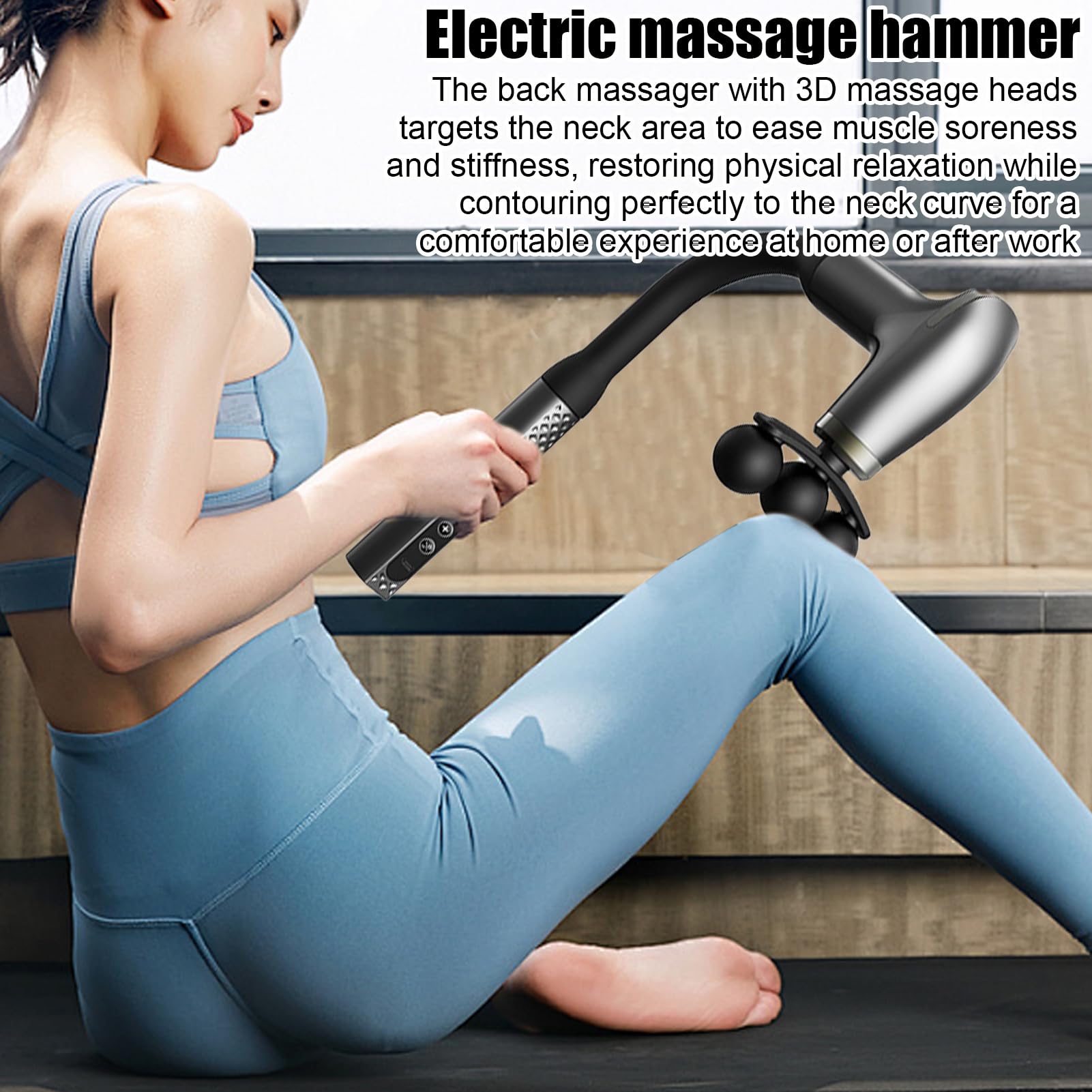 Masajeador de Percusión Eléctrico Dispositivo Relajación Muscular | Masaje Cervical para Hombres Mujeres Deportistas Trabajadores Profesionales Viajeros Hogar Oficina Gimnasio
