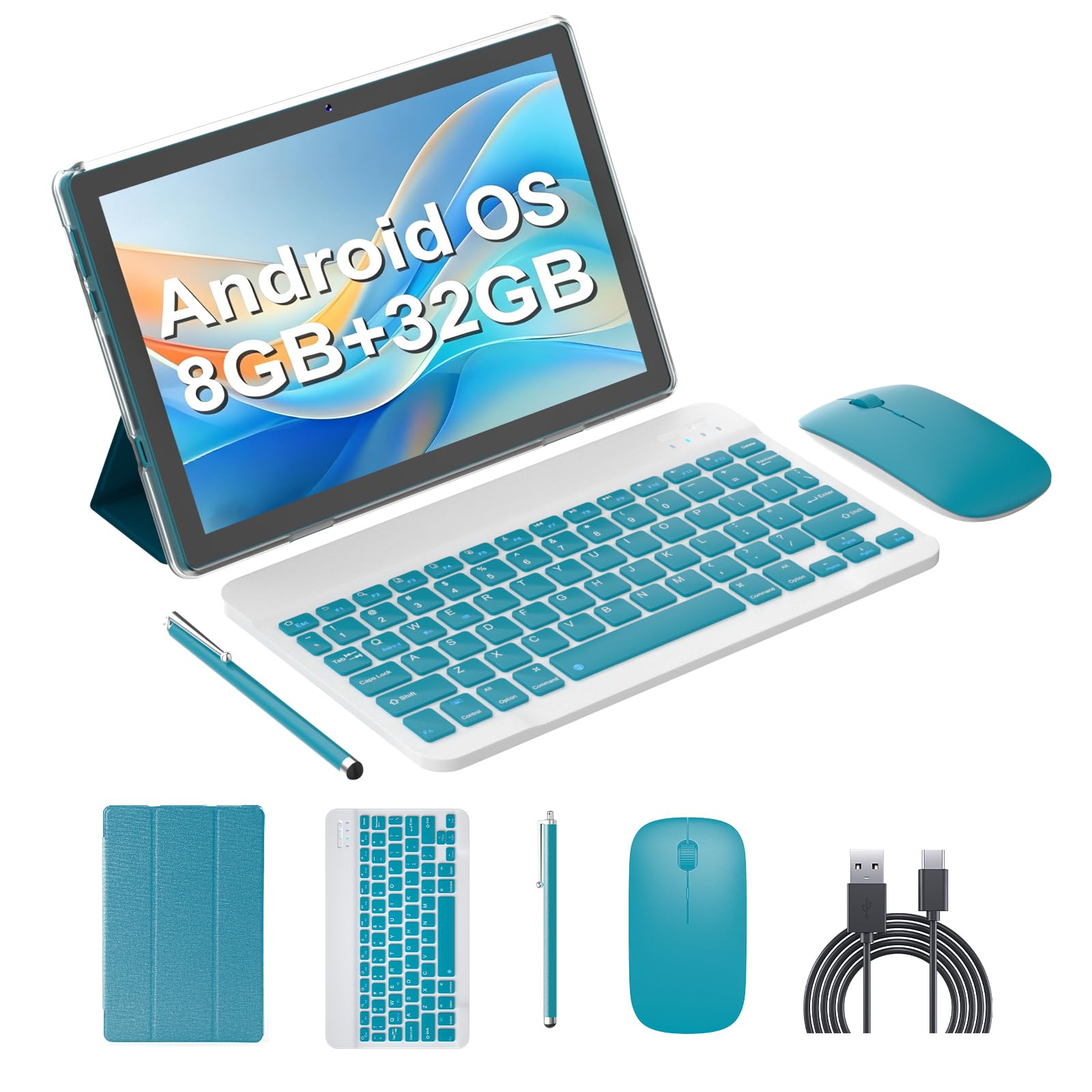 Amazon.com : Android OS Tablet 2 in 1 Tablets 10 Inch Tablet with
