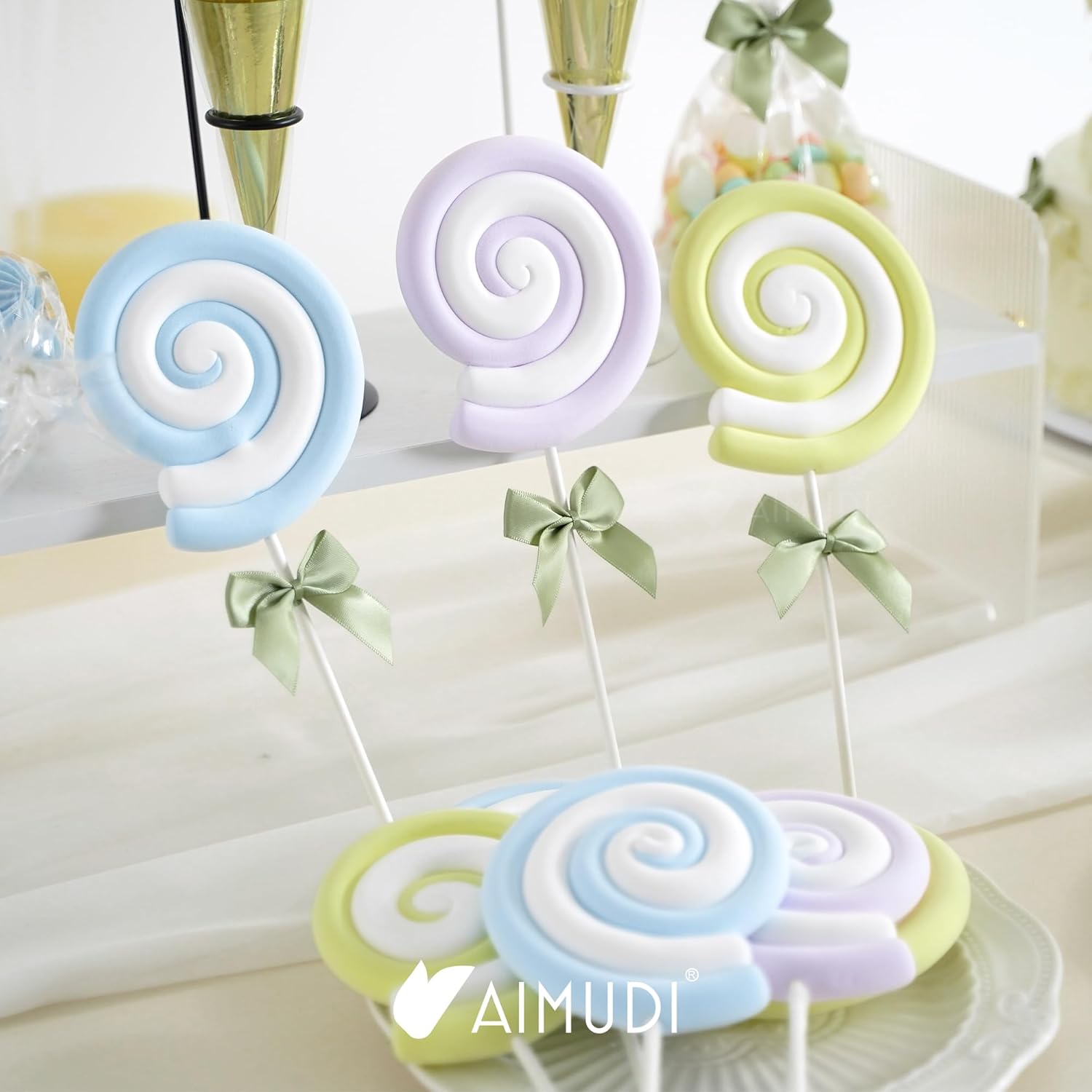 AIMUDI Sage Green Satin Bows 2" Satin Bow for Gift Wrapping Small Bows with Twist Ties Premade Ribbon Bow for Crafts Cake Pop Treat Bags Wedding Bridal Shower Birthday Party Decoration, 50 PCs - Image 5